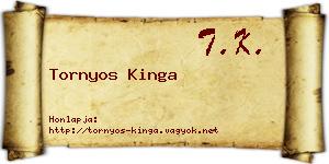 Tornyos Kinga névjegykártya